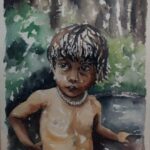 Bambina del Borneo